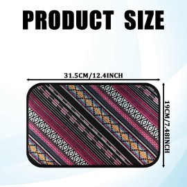 QQWD Car Center Console Cover, Boho Car Accessories Armrest Cover for Car, Auto Decor Interior Accessories Armrest Box Pad for Comfortable Support, Universal Middle Console Cover for Cars Truck SUV（B