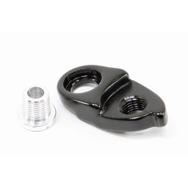 Universal Forged Aluminum Alloy Derailleur Hanger Extender Rear Derailleur Hanger Link Derailleur Hanger Extension Tail Hook Wide Range Adapter (Black)