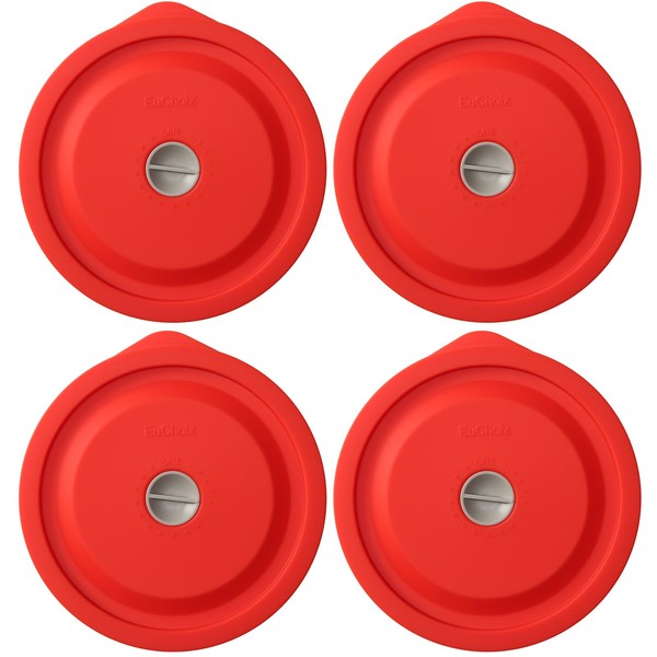 Replacement Lids for Pyrex 7201-PC 4 Cup, Silicone Round Storage