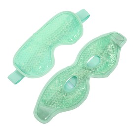 WOONEKY Gel Eye Mask Set 2pcs Cold Eye Comfortable Sleeping Eye Mask Cooling Eye Cover Ice Compress Eye Care Supplies