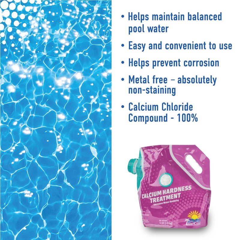 TropiClear Pool Calcium Hardness Increaser – Prevents Surface Damage &