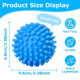 Dryer Balls, Pack of 9 Dryer Balls for Tumble Dryers, Reusable Dryer Balls, Laundry Dryer Balls, Tennis Balls, Dryer, Washing Ball for Washing Machine for Down Jackets