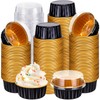 Gejoy 400 Pcs Aluminum Foil Baking Cups with Lids 5
