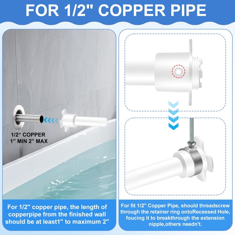 Four in One Tub Spout Adapter, Bathtub Faucet Spout Adapter