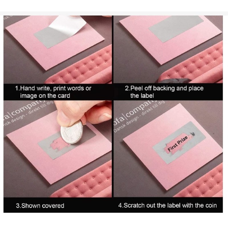 Youtei Scratch Seal, Round Shape, Round (Gray, 2 cm Round)