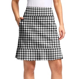 Viodia 20" Knee Length Skorts Skirts for Women with Pockets High Waisted Athletic Tennis Golf Skort for Casual Summer