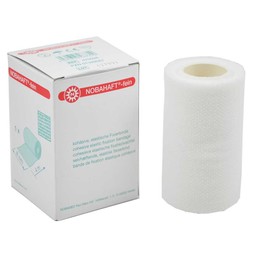 1 x Roll of Nobahaft® Fine White Cohesive Fixation Bandage Undertape 10 cm x 20 m