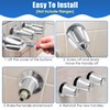 Enhon 3 Handle Shower Faucet Set Compatible with Pfister Verve
