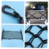 Kisangel Car Storage Net Bag Dual Layer Mesh Organizer for