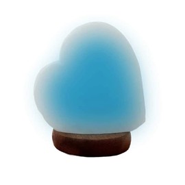 Relaxus Heart Colour-Changing Mini Himalayan Salt Lamp, Perfect for Your Desk, Side Table or Night Table, Home or Office. Relax with This Therapeutic Desktop Salt Lamp. USB Operated. 54.5" 1.65lb