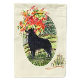 Caroline's Treasures SS8058CHF Schipperke Flag Canvas, Large, Multicolor
