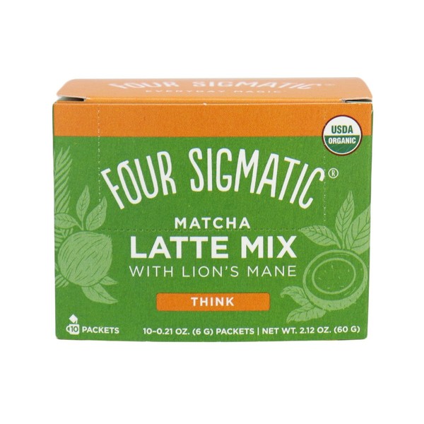 Four Sigmatic Matcha Latte Mix with Lion's Mane - Think (10 Packets)
