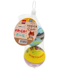 Onda Ball Toy, Set of 2, Soft for Kids, Tomica and Tom, Police Car, Fire Truck, Outdoor Play, Indoor, Tom, Fun Soft Ball, Educational Toy, Gift
