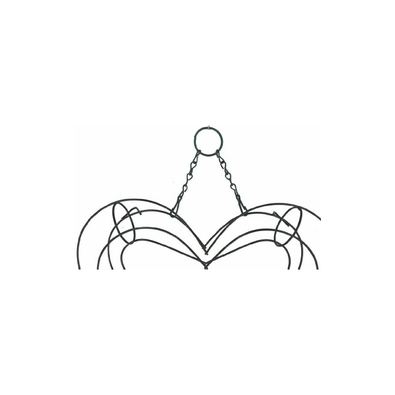 15" Wire Wreath Frame - Heart Living Wreath Form