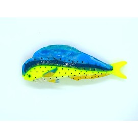 Novelty Mahi-Mahi Fish Hair claw clip，Funny Sea Creature Shape Acetate Hair Clip，Cute Acetate Hair accessories,New Big Claw Barrettes For Women. (Mahi-Mahi Fish)
