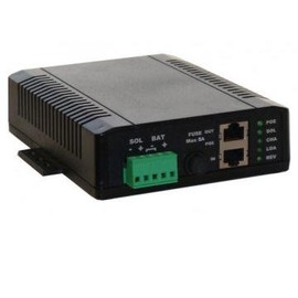 Tycon Systems TP-SCPOE-2448-HP Poe & Solar 8A Dual Input Battery Charging Controller - 24V In 48V POE Out