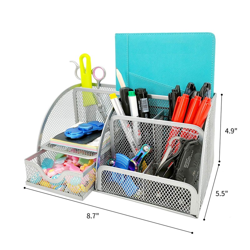 New Office Storage Simple Houseware Mesh Desk Organizer with Sliding
