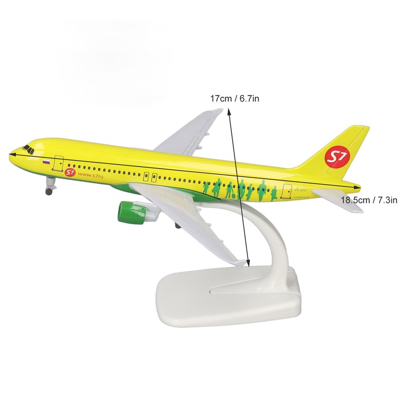 Aircraft Model Detachable Alighting Carriage Decoration Yellow Alloy Plane Model
