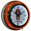 KW Kenworth Truck Red Double Neon Advertising Clock Wall Decor