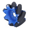 3in 45° Omnidirectional Wheel with 8 TPU Rubber Drive Rollers