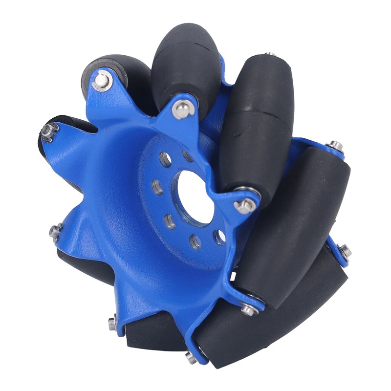 3in 45° Omnidirectional Wheel with 8 TPU Rubber Drive Rollers