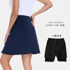 [MoFiz] スポーツスカート レディース ゴルフスカート 長め テニススコート 大きいサイズ プリーツ 着痩せ 通気