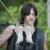 OKEYCH TVD Inspired Gift Daryl Dixon's Wings Necklace Zombie TV