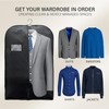 WEDCOVA UK Suit Bags for Men Women Clothes Covers Protector