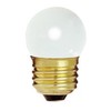 Bulbrite 702007-7.5S11W - White 7.5 Watt S11 Light Bulb, 130 Volt Long Life