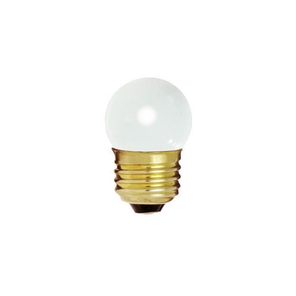Bulbrite 702007-7.5S11W - White 7.5 Watt S11 Light Bulb, 130 Volt Long Life