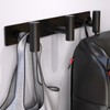 VINHOLD Coat Hooks (Black 3 Hooks - 1 Pack)