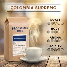 Brooklyn's Own Light Roast Colombia Supremo Ground Coffee - 100% Colombian Grounds