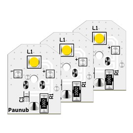 New Upgraded WR55X11132 Refrigerator Bulb Light Replacement Led Compatible WR55X25754 WR55X26486 WR55X30602 EAP12172918 4590213 AP6261806 PS12172918, No-Include Plastic Cover, Waterproof, 3PCS IN One