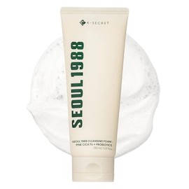 K-SECRET- Espuma limpiadora KSECRET SEOUL 1988: Cica de pino al 1% + probióticos, 150 ml/5,07 fl.oz.