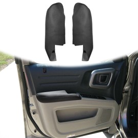 QianBao 2PCS Front Door Armrest Leather Cover Replacement for Honda Ridgeline 2006-2014, DIY Left & Right Door Panel with Installation Tool Black