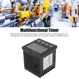 Auto Digital Counter with 6 Digit LCD Display, Digital Electrical Counter Totalizer, Timer 0.00001‑999999 Meter 100‑240V AC for Industrial Use