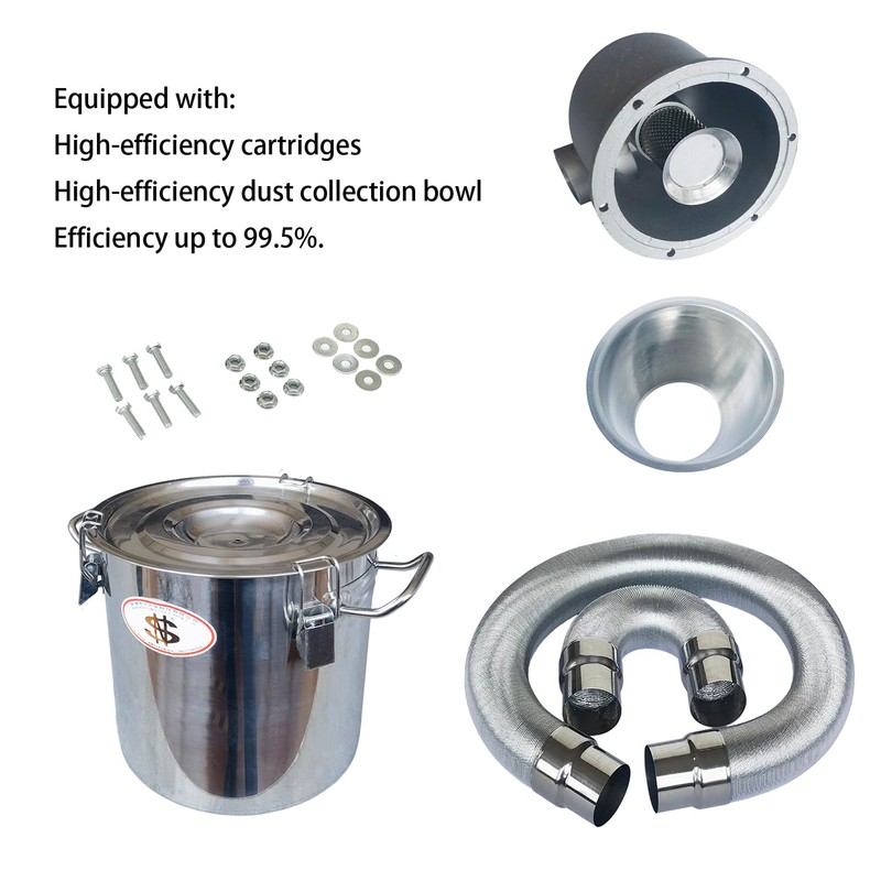 Aluminum Alloy Cyclone dust Collector Assembly（12L+SN40T10g1）