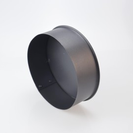 lrnyso Replacement Indoor Chimney Pipe Cap Round Chimney Stove Pipe Plug Stove Pipe Cap BM0030 fits 7" 24Gauge Closes Single Wall Black tee Joint