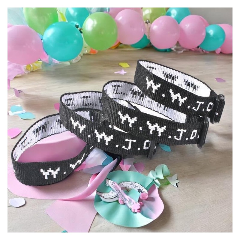 WWJD Bracelets,Black WWJD Bracelet for Women Men (B)