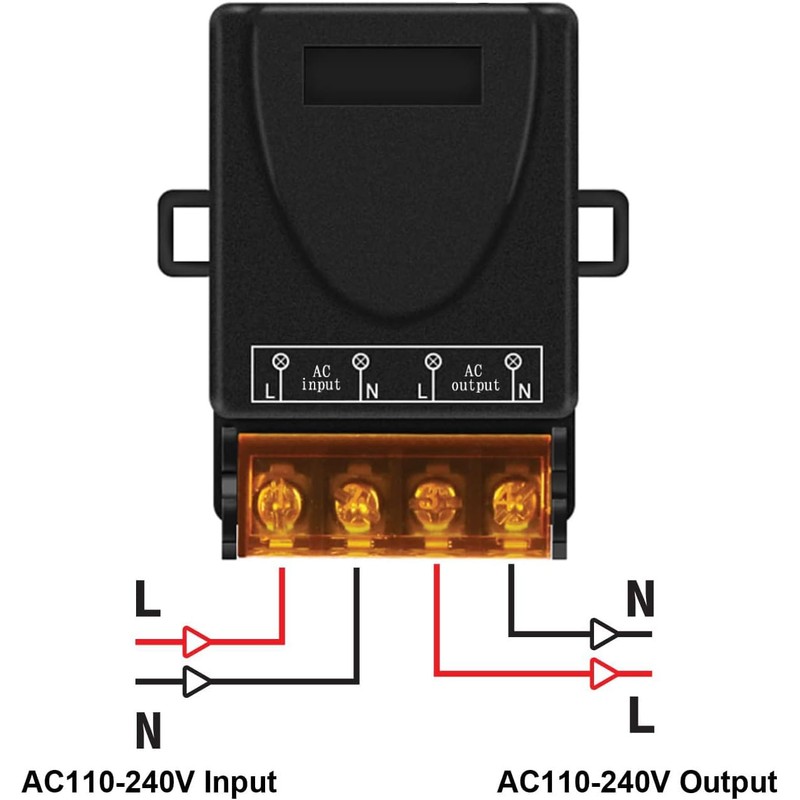 Gebildet 220V Wireless Remote Control Switch, AC80~265V, 30A, Relay Switch,
