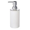 Ridder Touch Soap Dispenser, Poly Resin, White, 6.7 x 6.7