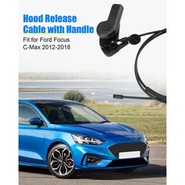 Hood Release Cable Kit CV6Z16916A CV6Z-16B626-A Fit for Ford Focus C-Max 2012 2013 2014 2015 2016 2017 2018, Replace CV6Z-16916-A 912-195