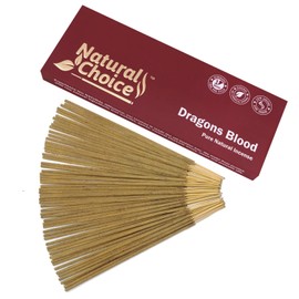 Natural Choice Dragons Blood Incense Sticks 100 Grams, Low Smoke Traditional Incense Sticks Made from Scratch, Never Dipped