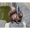 Thermobrass Bronze Sculpture Small Squirrel Decoration for Home and Garden