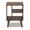 Baxton Studio End Tables, One Size, Walnut
