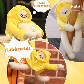 SELOVE Juguete de Peluche de Plátano, Llavero de Peluche, con imán, 18cm, Muñecas Lindas, Muñecas LOL, Descompresión de Muñeca Divertida, Suave Regalo Festivo Adecuado para Amigos y Familiares(7in)