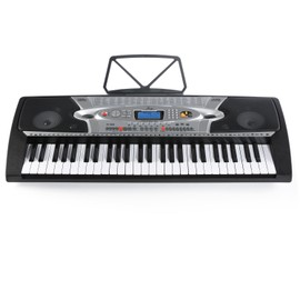 Joy LCD Screen 54-Key Portable Electronic Keyboard for Beginners with Power Supply