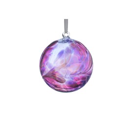 Sienna Glass BB10FEB February Birthstone Friendship Ball, Amethyst