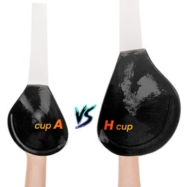 Foster Adhesive Bra Push Up for Women, Sticky Invisible Lifting Bra Backless Strapless Bras for Dress with Support G Black, 28-58G