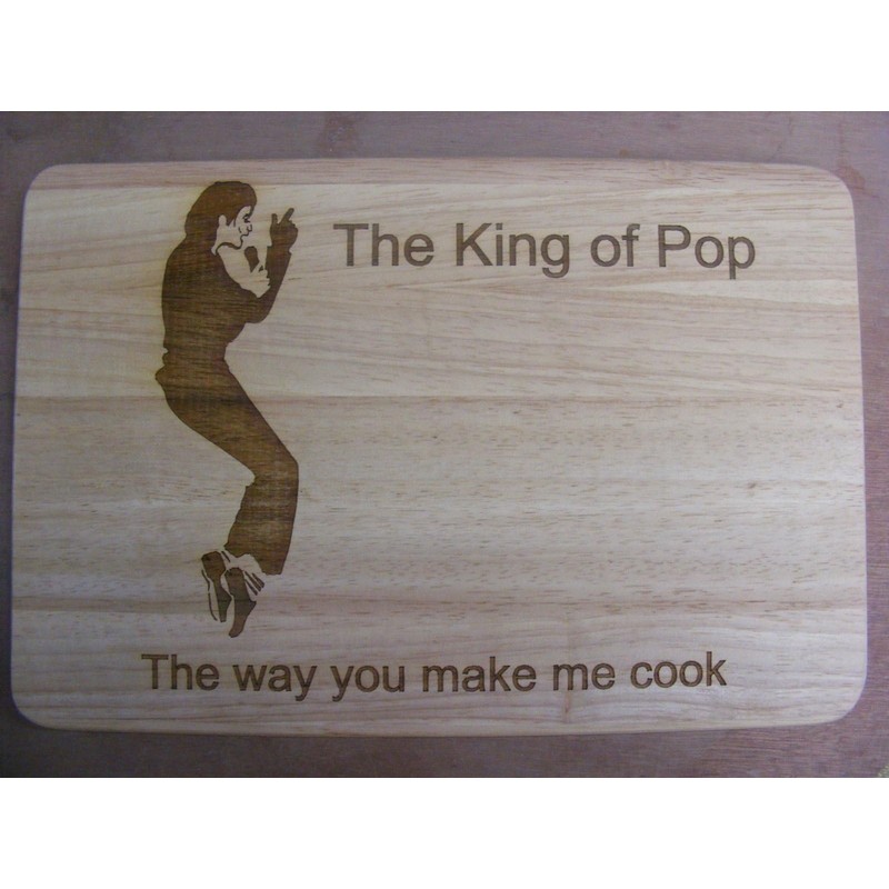 Jacko Michael Jackson Geschenkidee Holz Schneidebrett Käsebrett